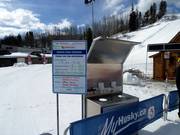 Informatiebord bij het dalstation