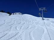 Onbeveiligde poedersneeuwhellingen