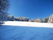 Slecht geprepareerde piste in het onderste gedeelte