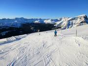 Start van de afdaling Sunshine Coast op de Goat's Eye Mountain