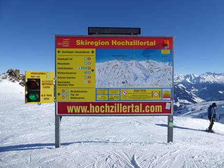 Zillertal: oriëntatie in skigebieden – Oriëntatie Kaltenbach – Hochzillertal/Hochfügen (SKi-optimal)