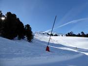 Sneeuwlansen in het skigebied Serfaus-Fiss-Ladis