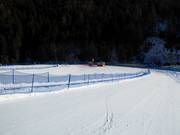 Oefenterrein in het dal bij de transportbanden