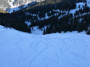 Steile Klostertaler afdaling Bärenloch