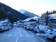 Uitzicht op de accommodaties in Welschnofen