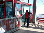 Reiniging van de gondel na de rit