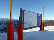 Pistekaart met actueel weerbericht