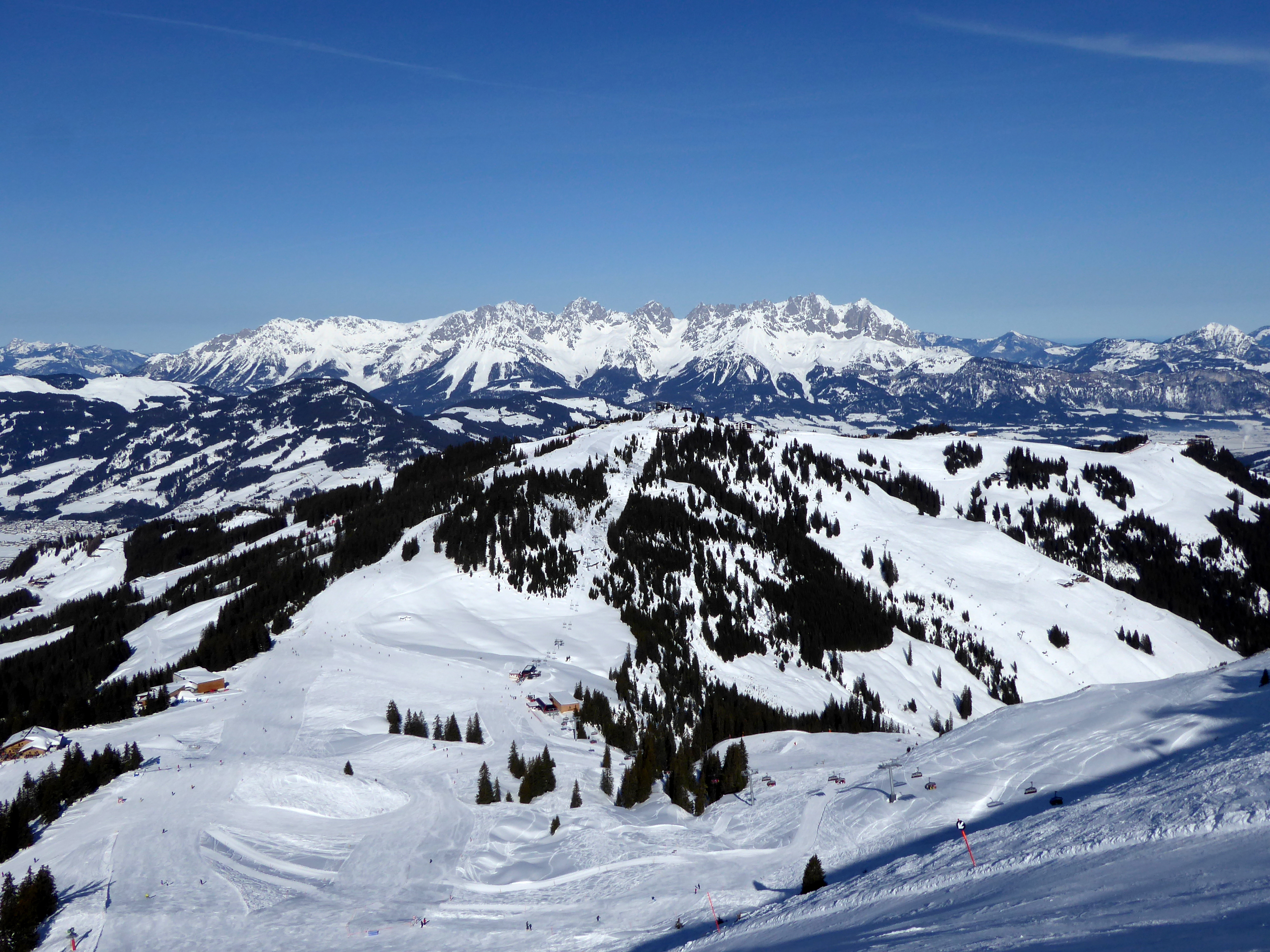 Beelden van het skigebied KitzSki – Kitzbühel/Kirchberg