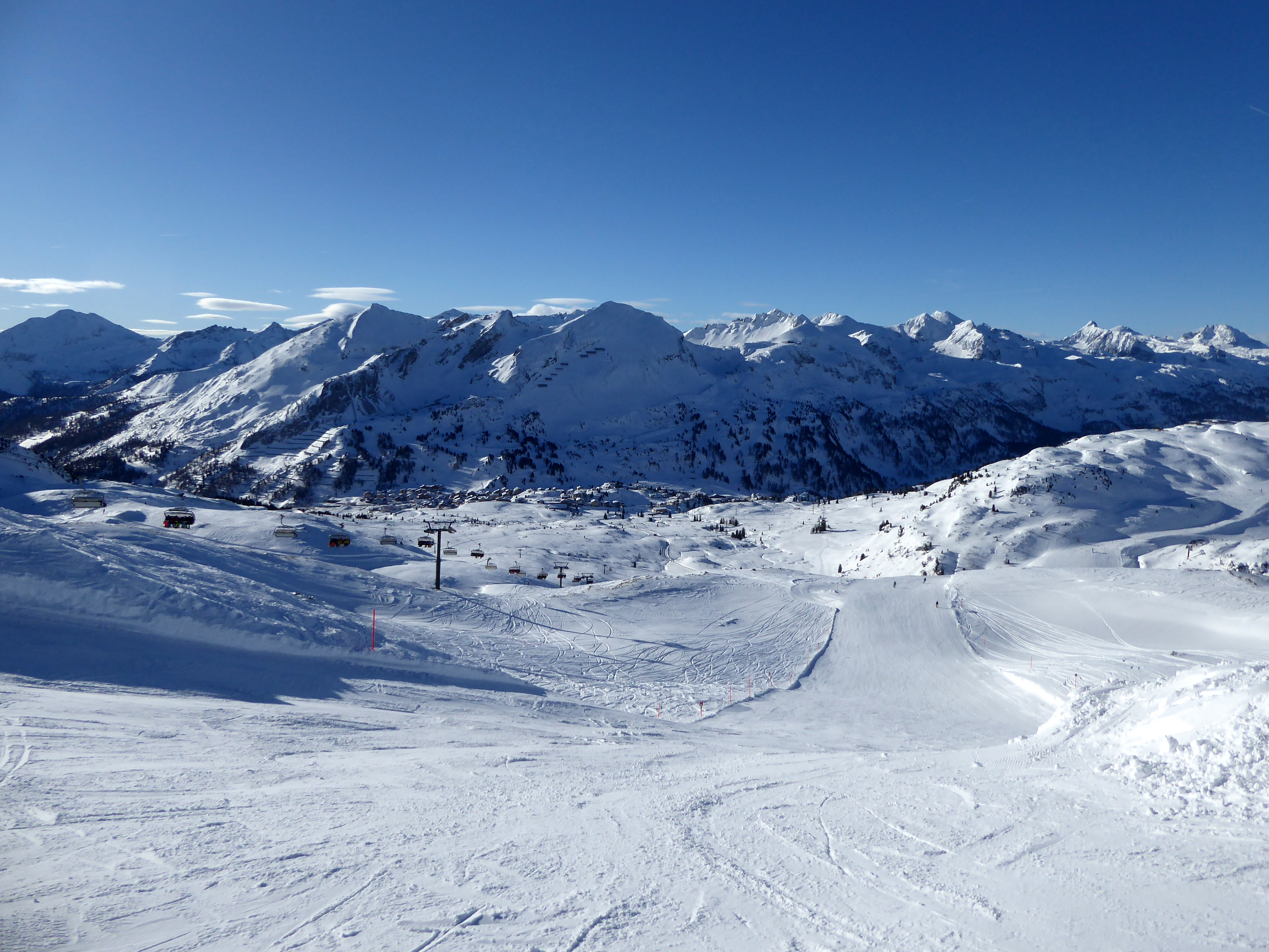 Beelden van het skigebied Obertauern