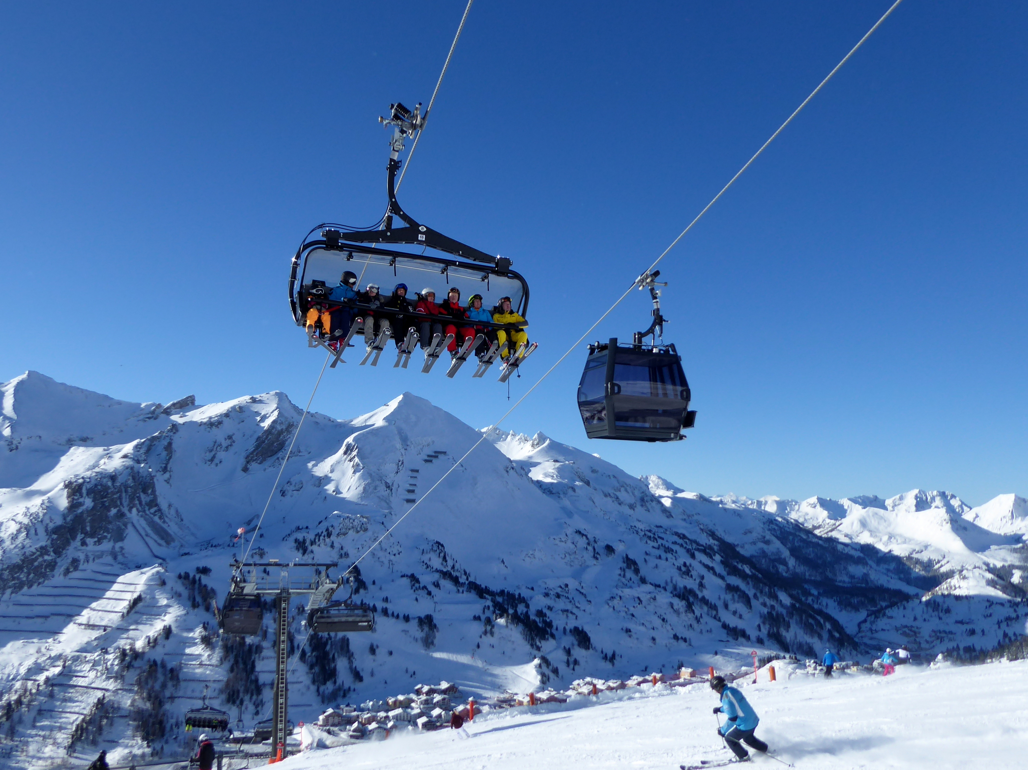 Alle skiliften/kabelbanen in het skigebied Obertauern