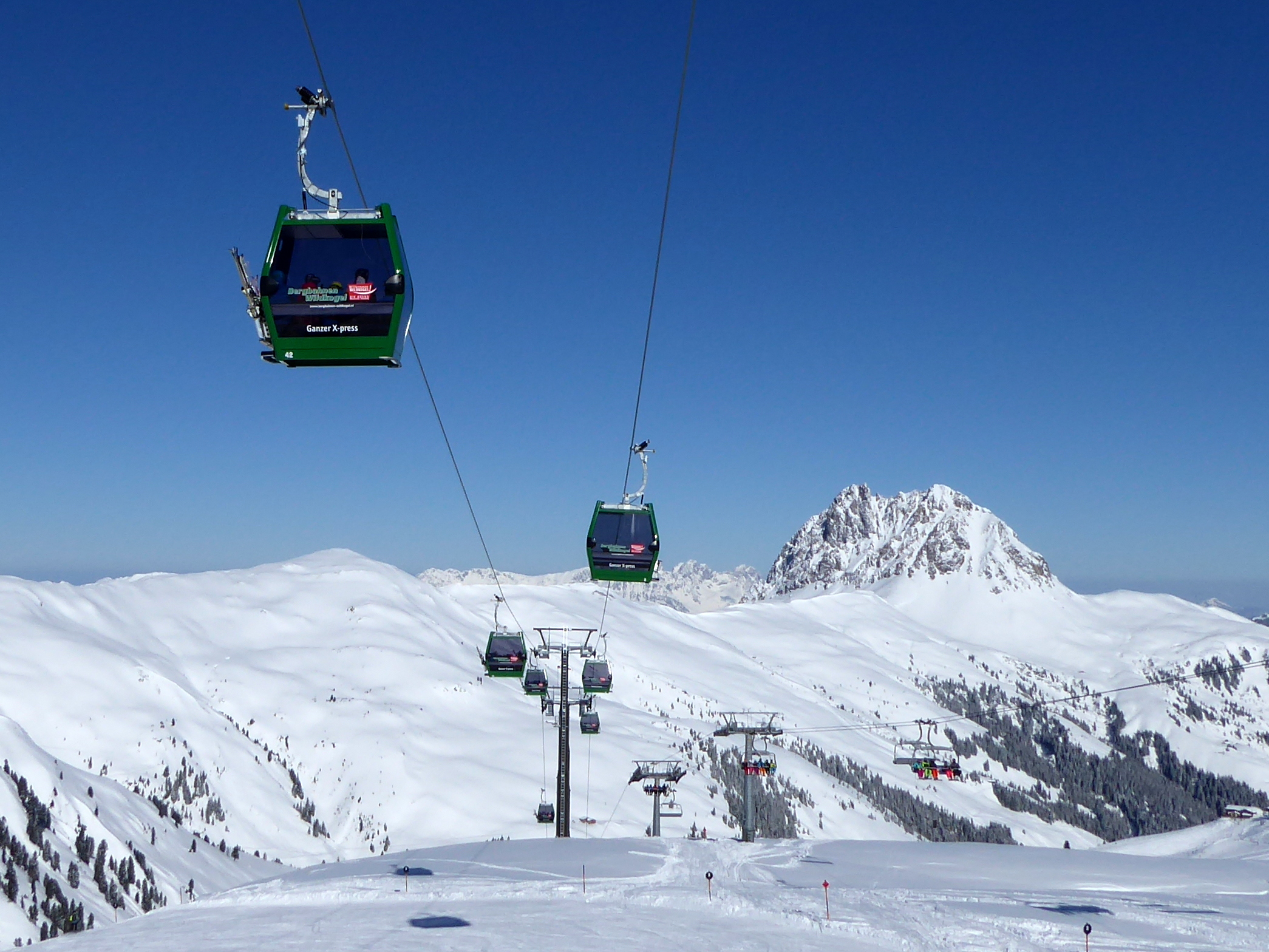 Alle skiliften/kabelbanen in het skigebied Wildkogel – Neukirchen/Bramberg