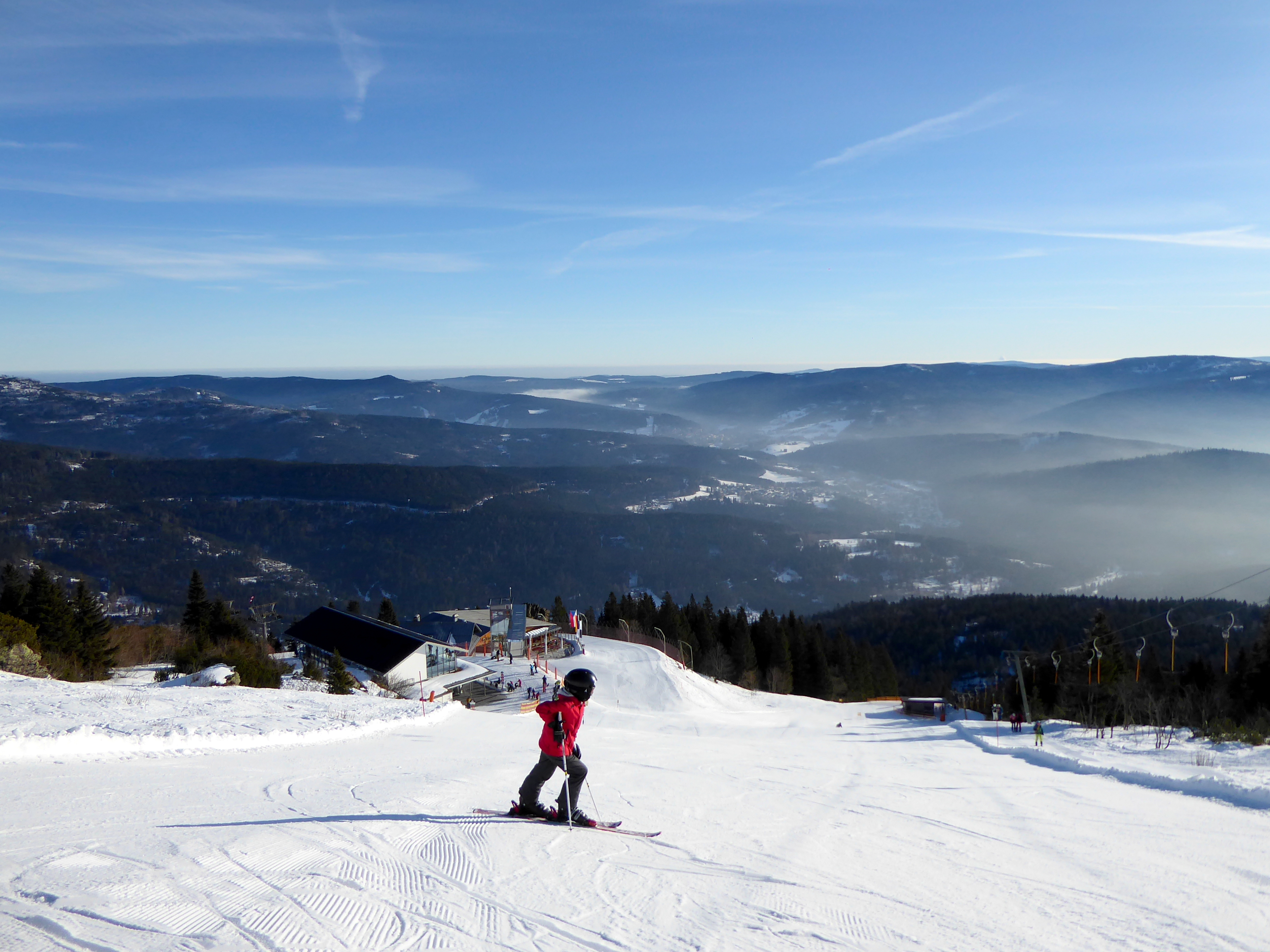 Beelden van het skigebied Arber