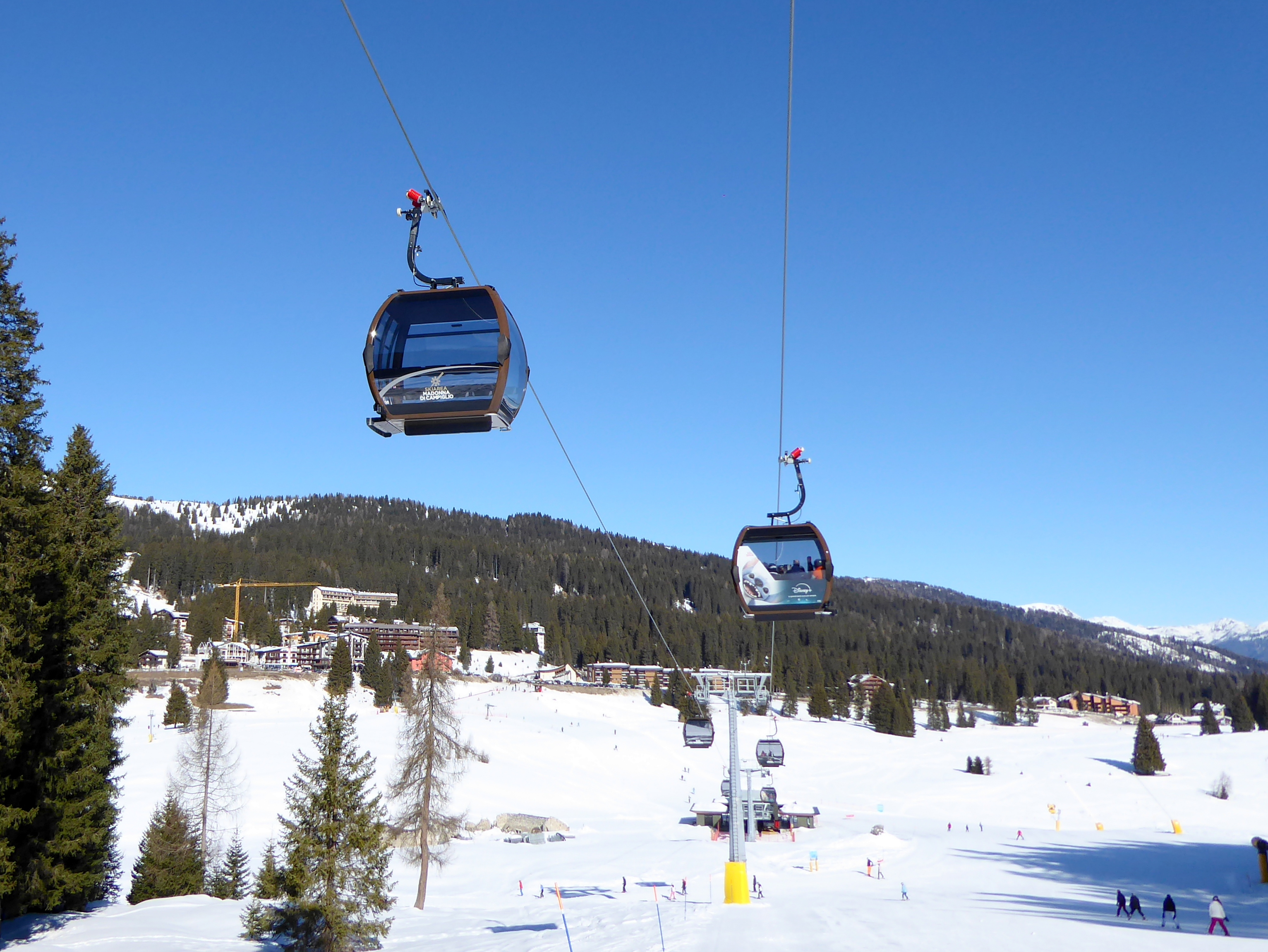 Alle skiliften/kabelbanen in het skigebied Madonna di Campiglio/Pinzolo/Folgàrida/Marilleva