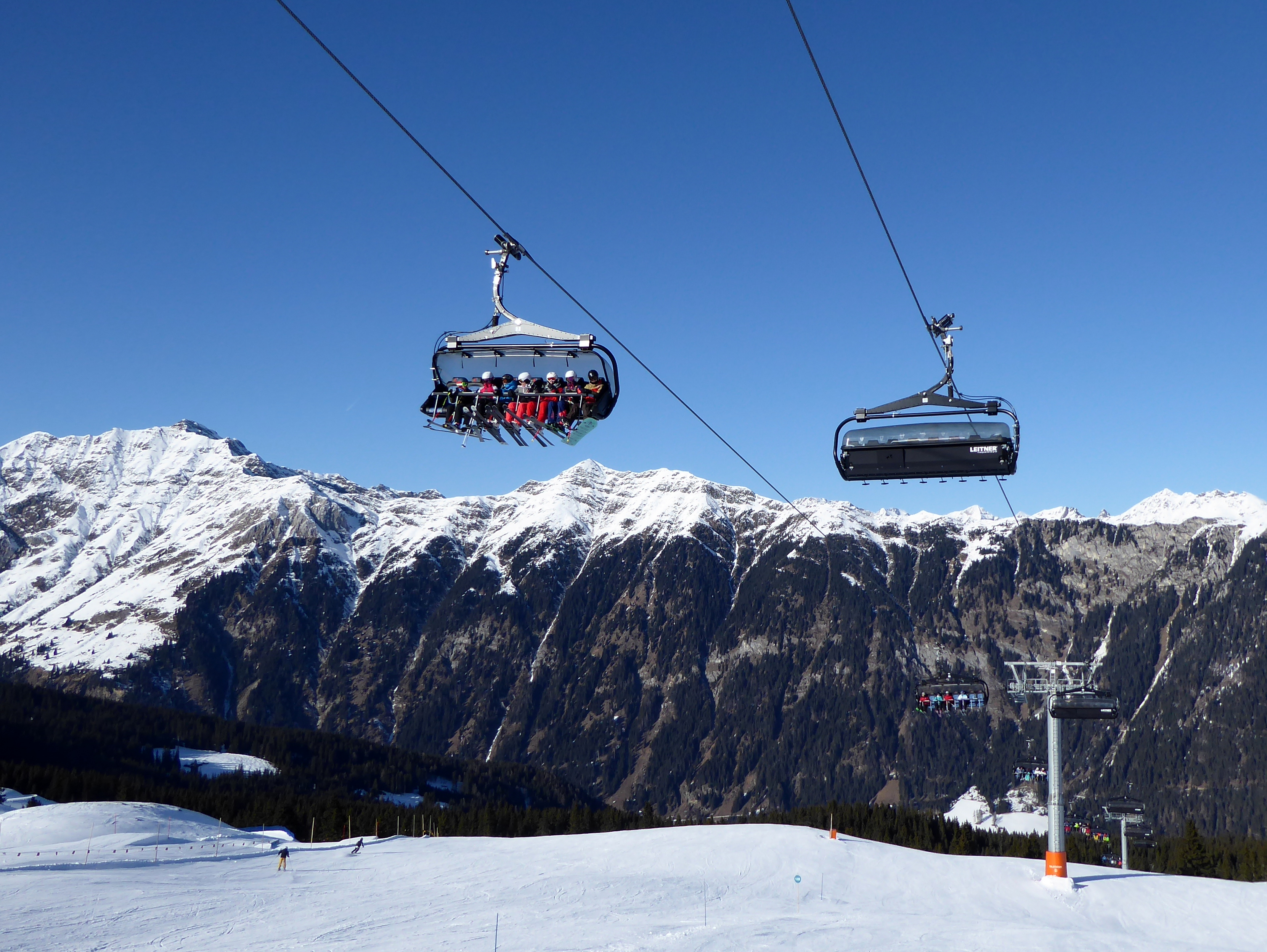 Alle skiliften/kabelbanen in het skigebied Ratschings-Jaufen/Kalcheralm