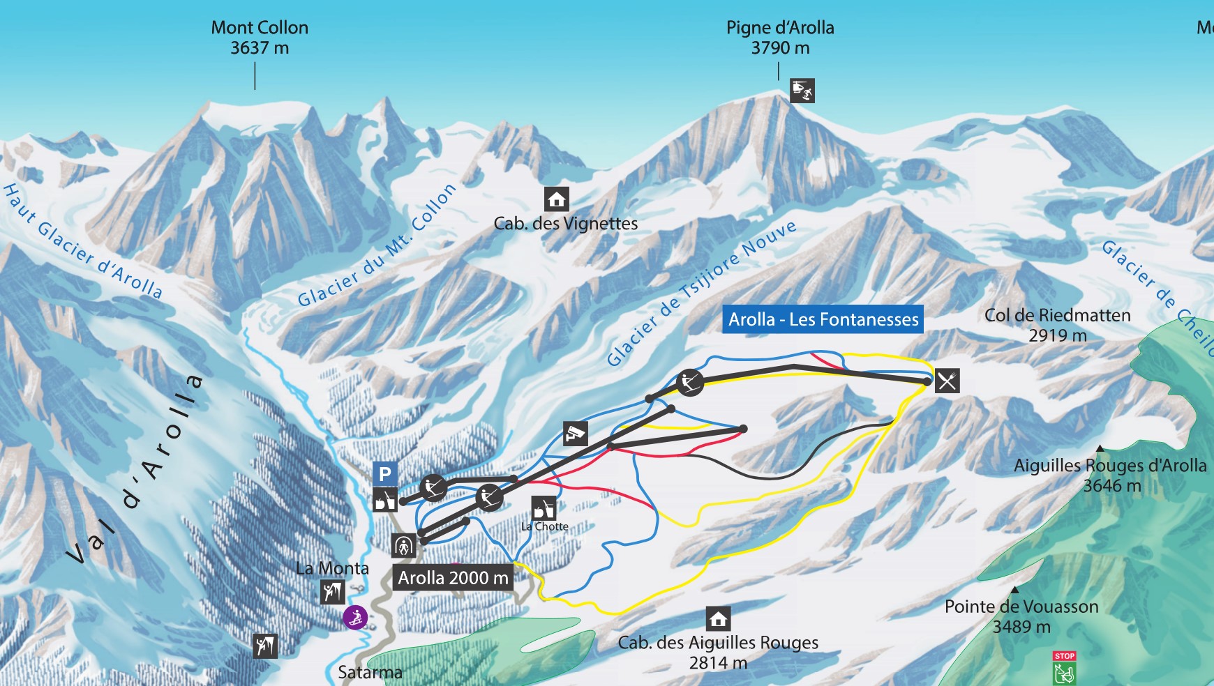 Skigebied Arolla