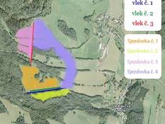 Pistekaart Štědrákova Lhota